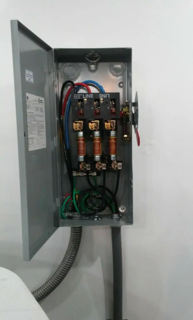 Three-phase disconnect switch installed for Electrical Wiring & Rewiring in Great Neck Estates